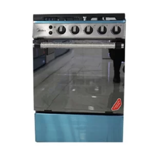 MIDEA 4 BURNER GAS COOKER M_SNIPER60-SILVER 60 X 55 CM OVEN & GRILL